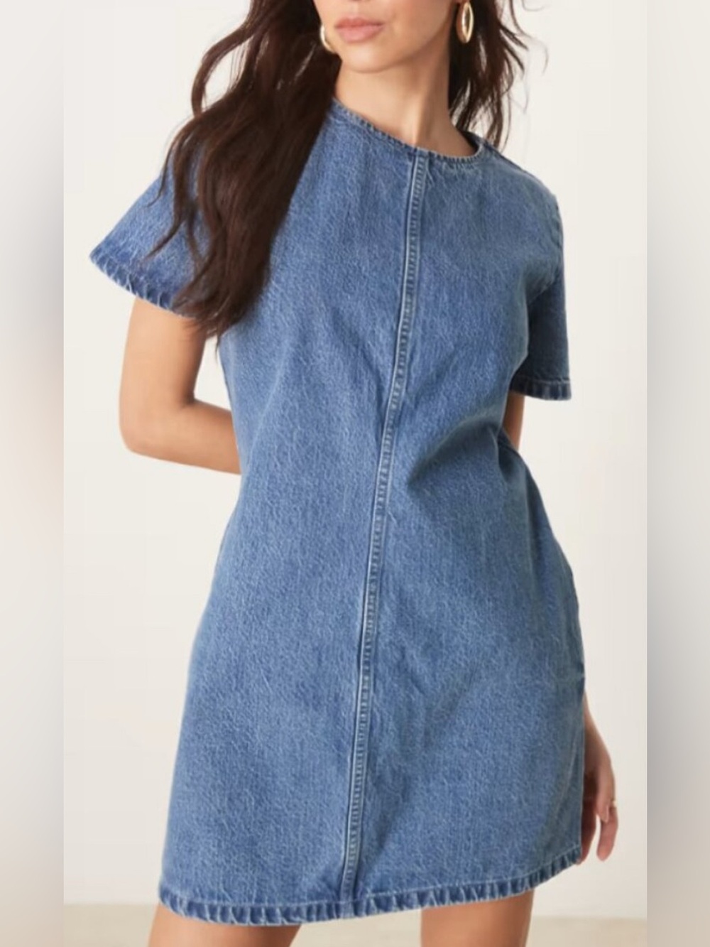 A&F Classic Denim Mini Dress